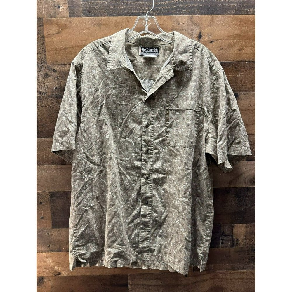 Columbia‎ XCO Men's Short Sleeve Button Up Size Large